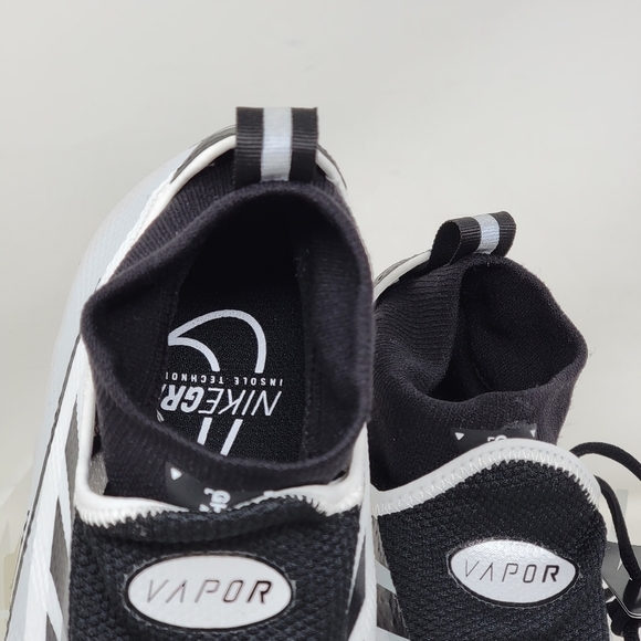 Nike Vapor Edge Pro 360 White Black Pure Platinum Football Cleats Men Size 13 main image 8